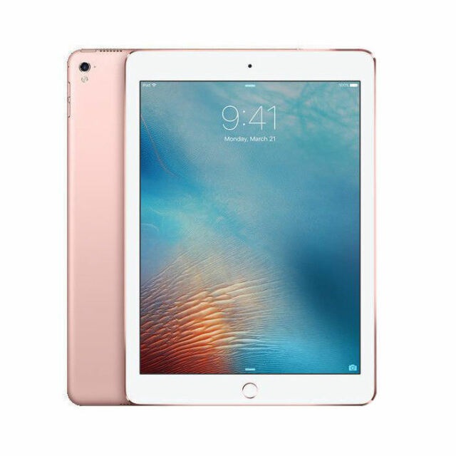 buy Tablet Devices Apple iPad Pro 1st Gen 9.7in 32GB Wi-Fi + Cellular - Rose Gold - click for details